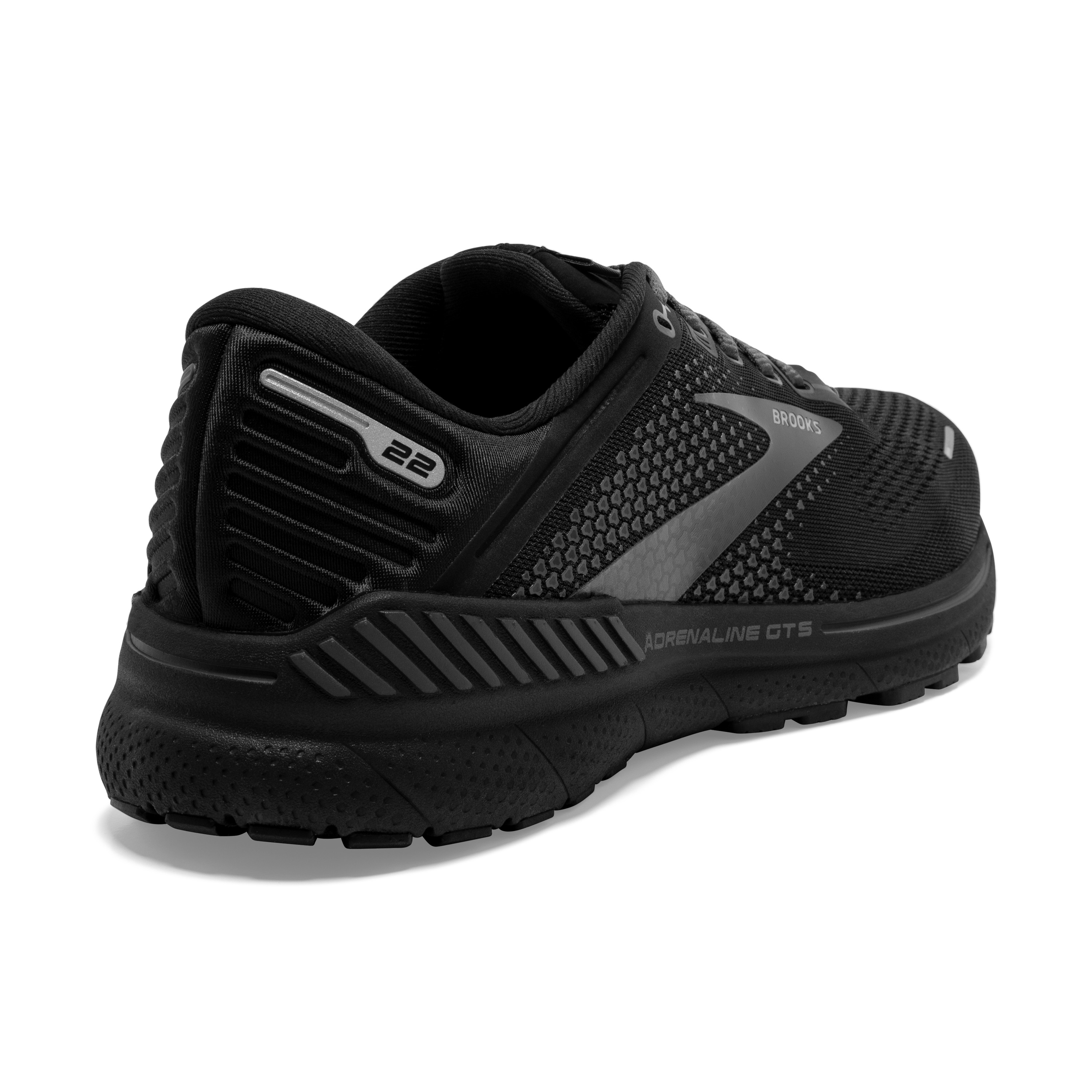 [No Insoles] Brooks Adrenaline GTS 22 Running Shoes Mens 8 Wide Black Athletic Brooks Adrenaline GTS 22  main image 2