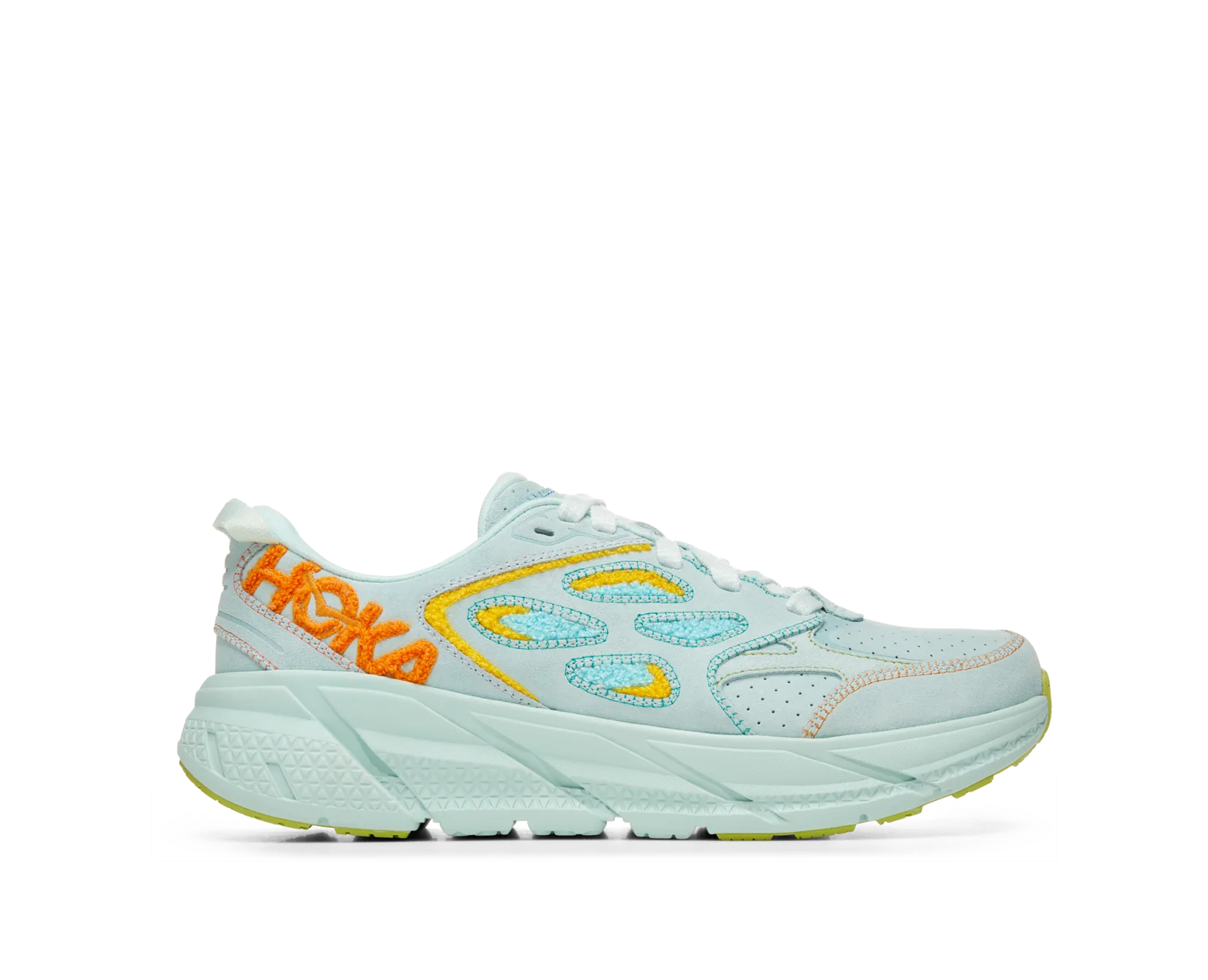 Hoka (All Gender) Clifton L Embroidery BLUE GLASS / RADIANT YELLOW