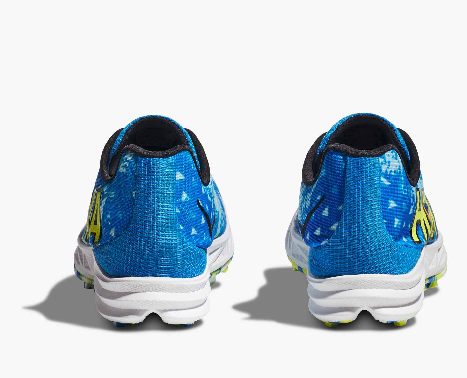 NEW HOKA unisex crescendo xc shoes in cielo blue/yuzu Hoka Crescendo XC All Gender Racing Shoe. (Cielo Blue/Yuzu) main image 4