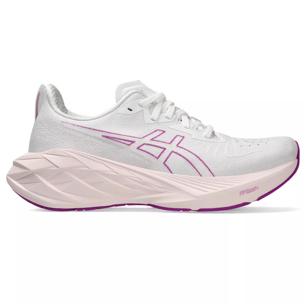 Asics Women's Novablast 4 WHITE/SOOTHING SEA