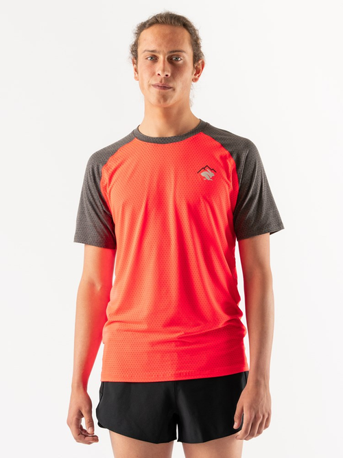 RABBIT Men's EZ Tee Perf SS Trail FIERY CORAL