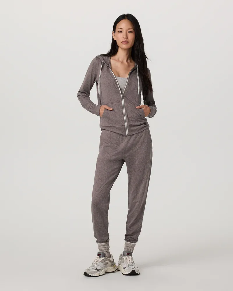 VUORI Women's Halo Performance Hoodie 2.0 HUCKLEBERRY HEATHER