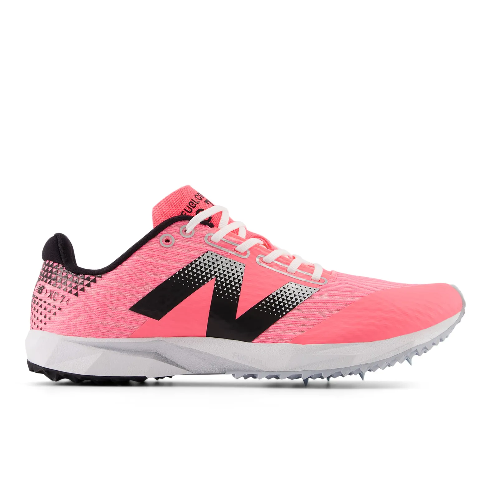 New Balance Women's FuelCell XC7 v5 ULTRA PINK/BLACK/SILVER METALLIC