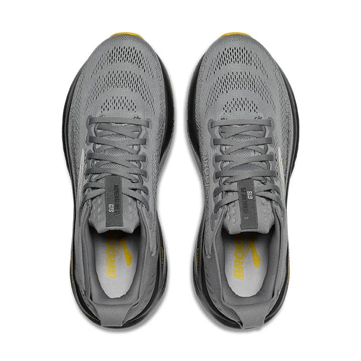 Brand New In Box Brooks Adrenaline GTS 25 Men\'s size 12. Grey/ Black / Yellow. Men main image 3