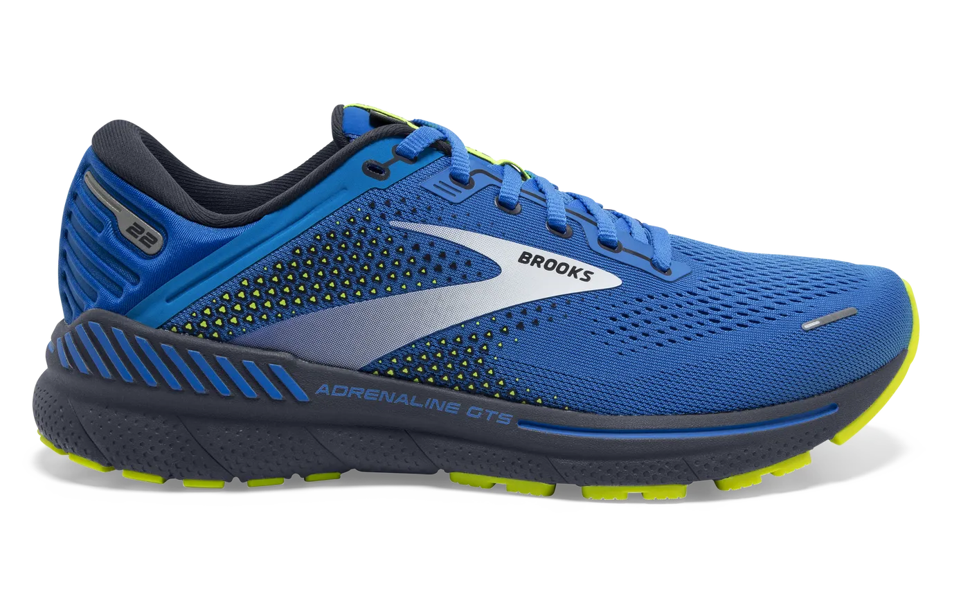 Brooks Adrenaline GTS 22 Athletic Running Shoes Sneakers Men\'s 8.5 Black Blue Brooks Adrenaline GTS 22 - Black - Blue - Orange – Fit2Run main image 3