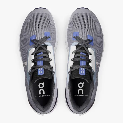 On Men's Cloudstratus 2 Fossil/Midnight