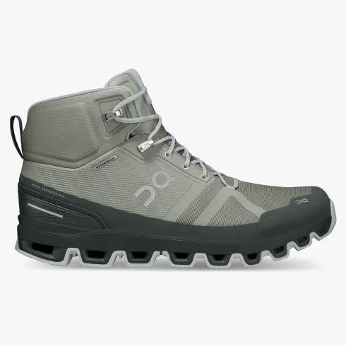 NWT On Cloud Rock Gray Men\'s High-Top Hiking Boots On Cloudrock Waterproof Men main image 2
