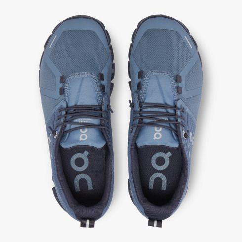 On Women's Cloud 5 Waterproof Metal/Navy