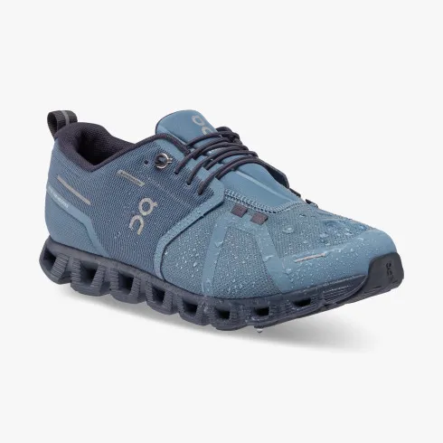 On Women's Cloud 5 Waterproof Metal/Navy