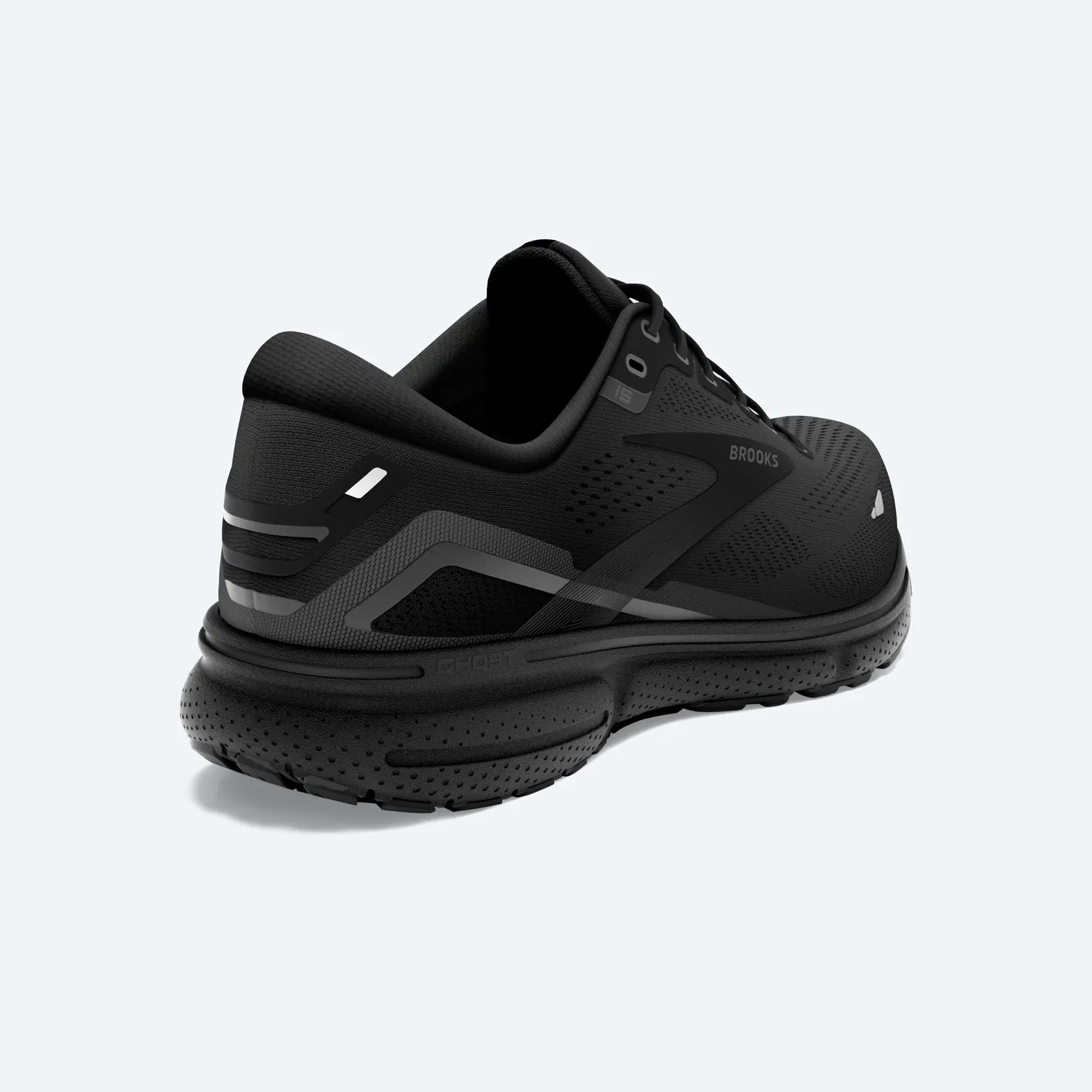 Brooks Men\'s Ghost 15 Neutral Running Shoe Black/Black/Ebony Sz 12 Brooks Men main image 3