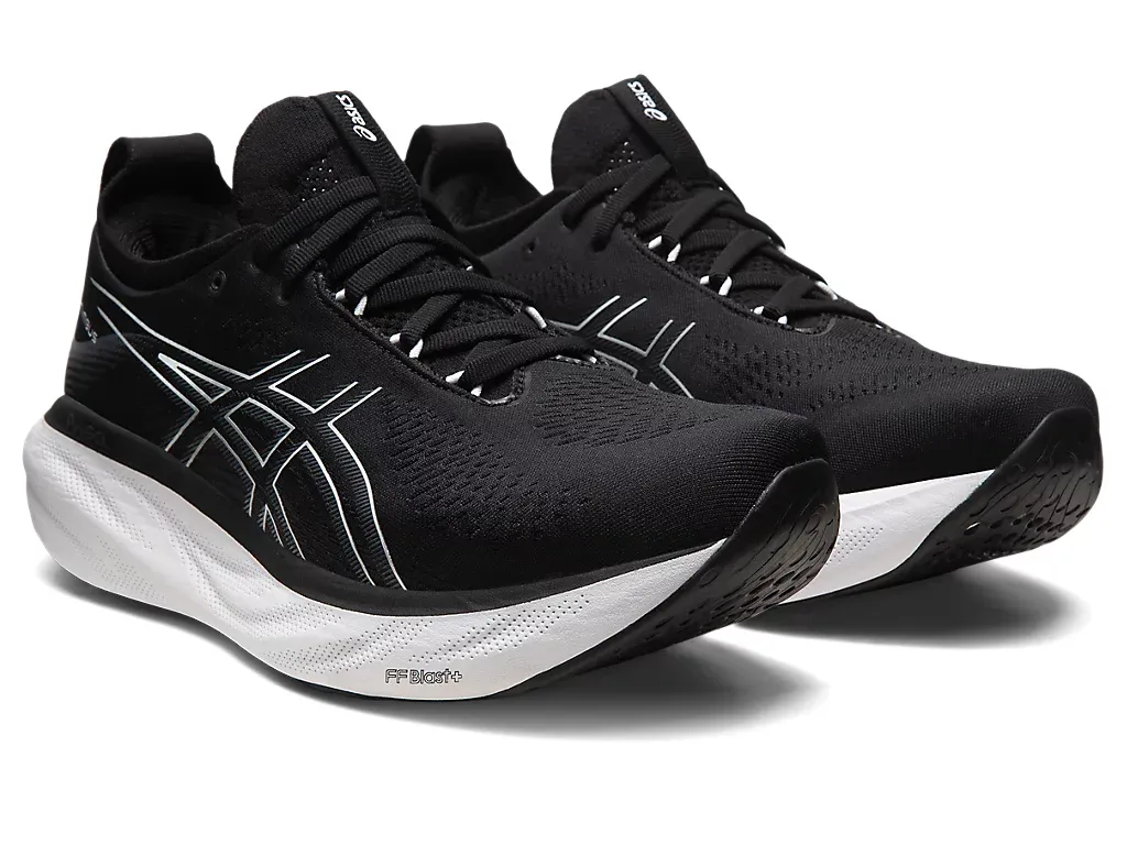 Asics Men's Nimbus 25 Extra Wide (4E) Black/Pure Silver