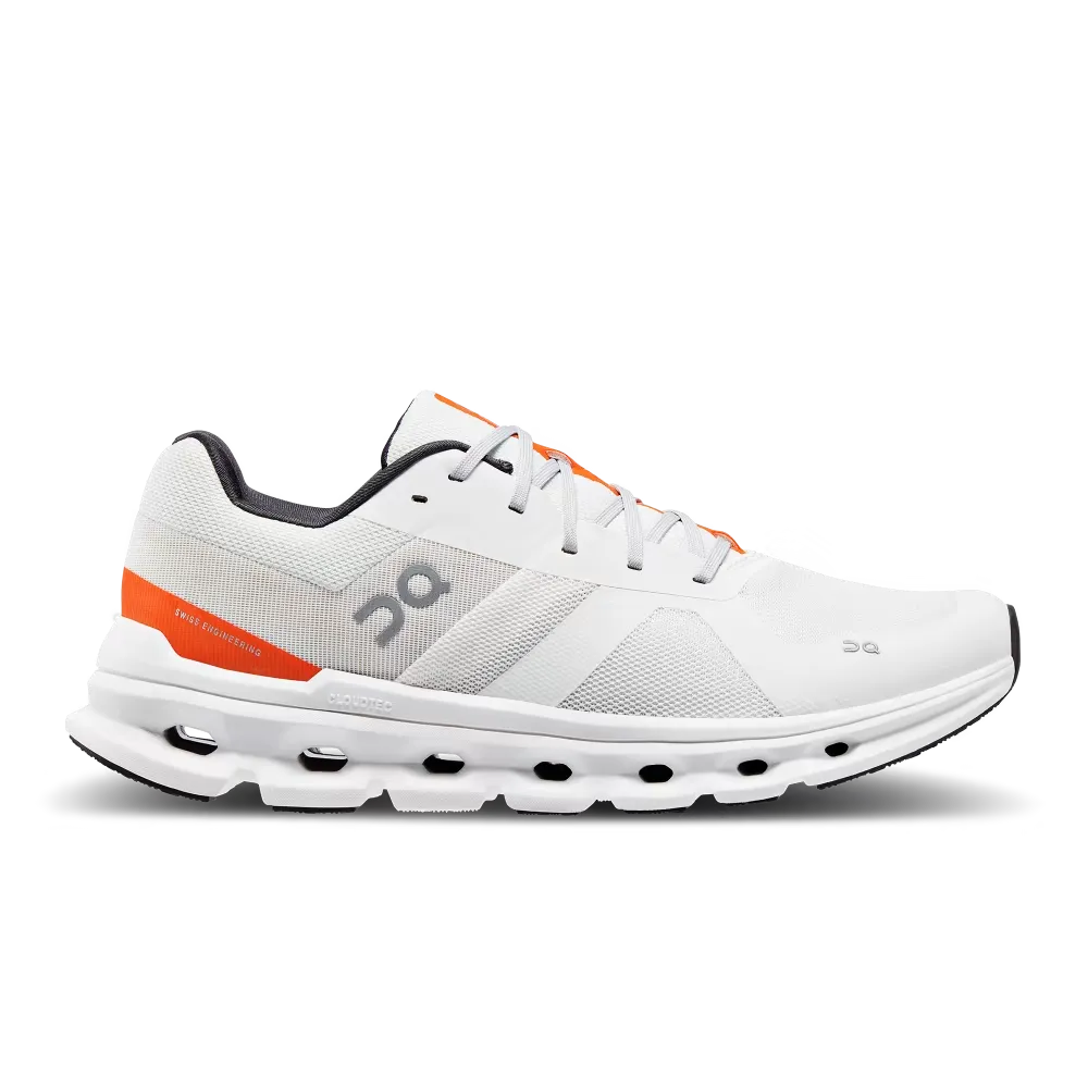 On Men's Cloudrunner Undyed-White/Flame