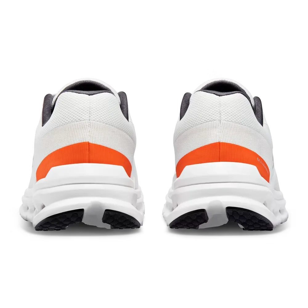 NEW ON men\'s cloudrunner running shoes in undyed white|flame ON Cloudrunner Undyed White Flame Running Shoes (46.98236  main image 4