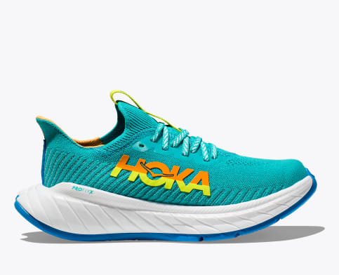 Hoka Carbon X 3 Blue Glass Evening Primrose Running Shoes 1123192-BGEP Amazon.com | Hoka Carbon Sneakers Men, Billowing Sail  main image 3
