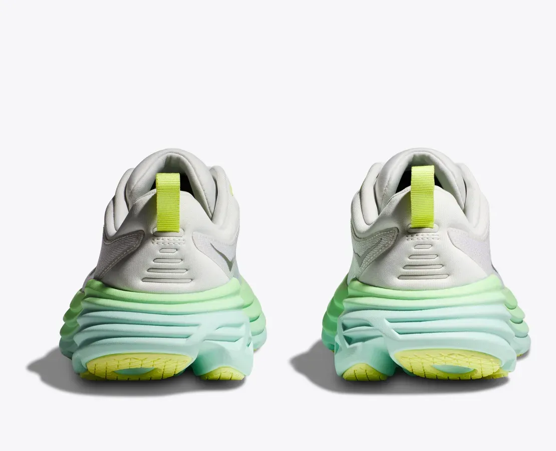 Hoka Women's Bondi 8 BLANC DE BLANC/SUNLIT OCEAN
