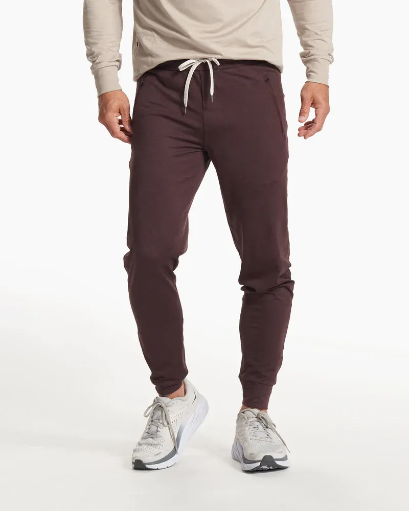 VUORI Men's Ponto Performance Jogger MAHOGANY HEATHER