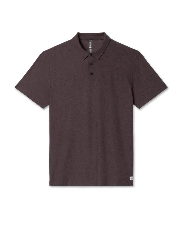 VUORI Men's Strato Tech Polo SANGRIA HEATHER
