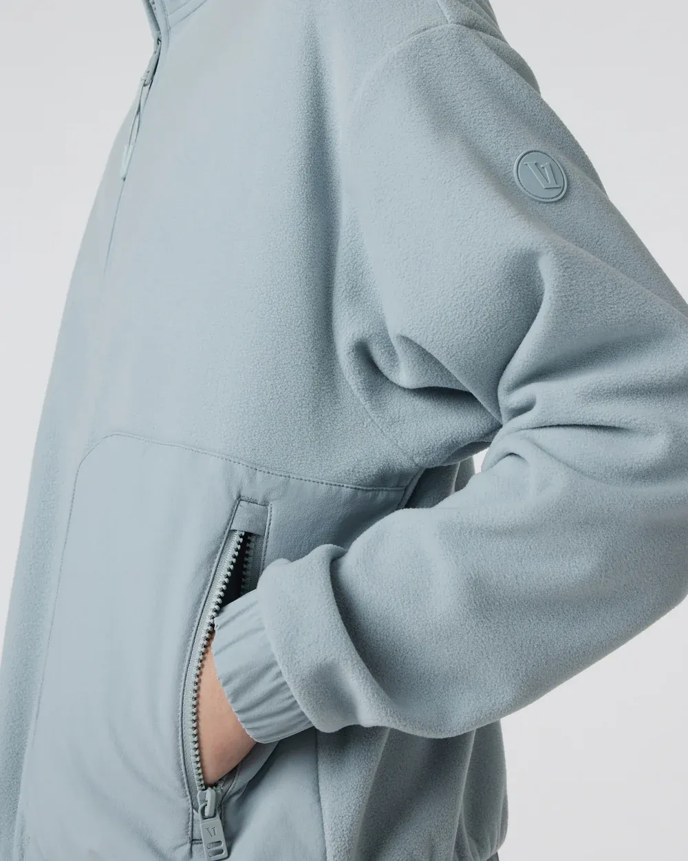 VUORI Women's Aspen half Zip CHALK BLUE