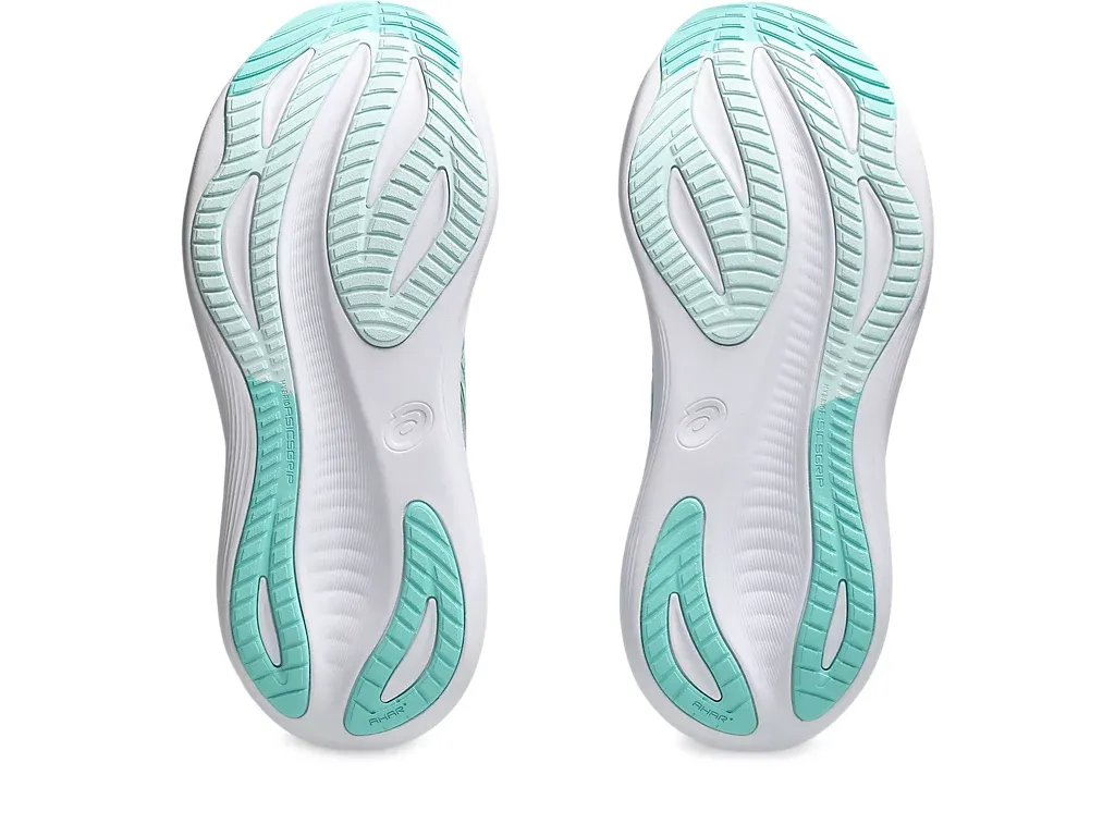 Asics Women's Gel-Nimbus 27 Wide (D) PIEDMONT GREY/ILLUMINATE MINT
