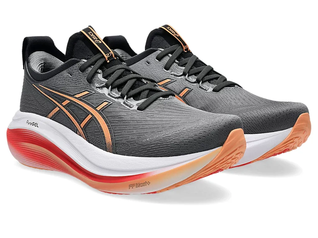 Asics Men's Gel-Nimbus 27 Wide (2E) CARBON/MOJAVE