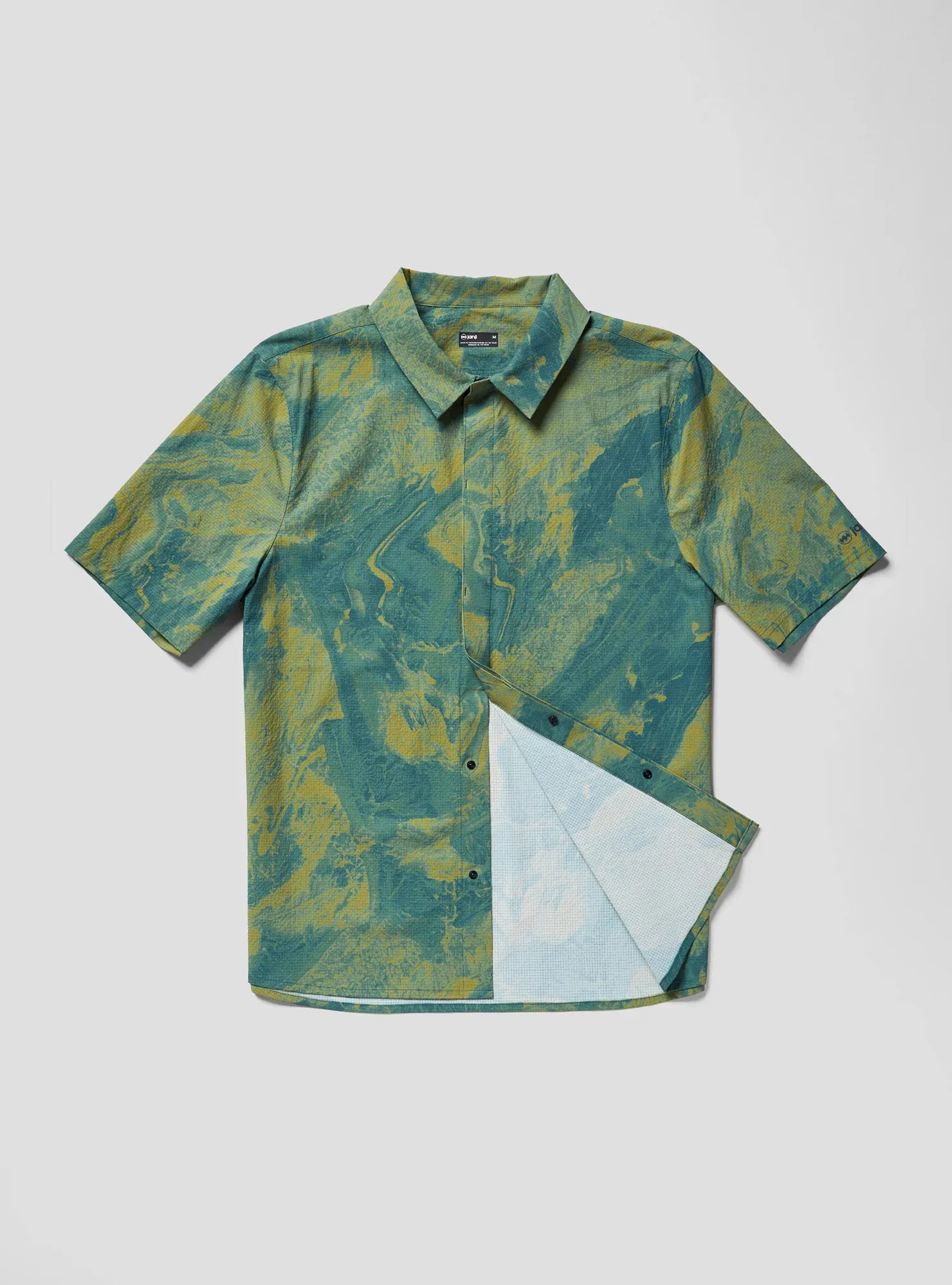 Janji Men's Trekker Snappy Shirt Terraform Cascade