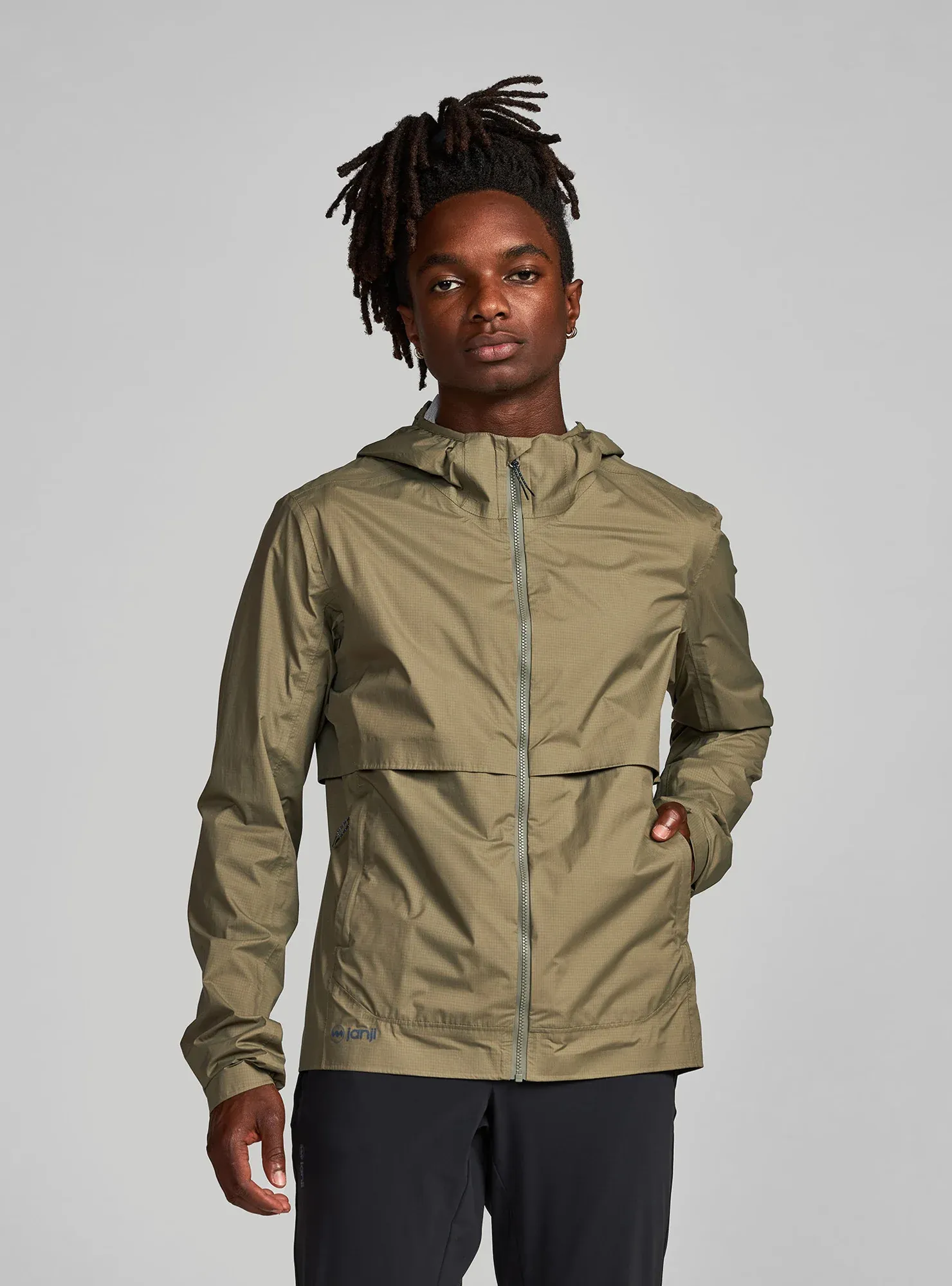 Janji Men's Rainrunner Pack Jacket CONIFER