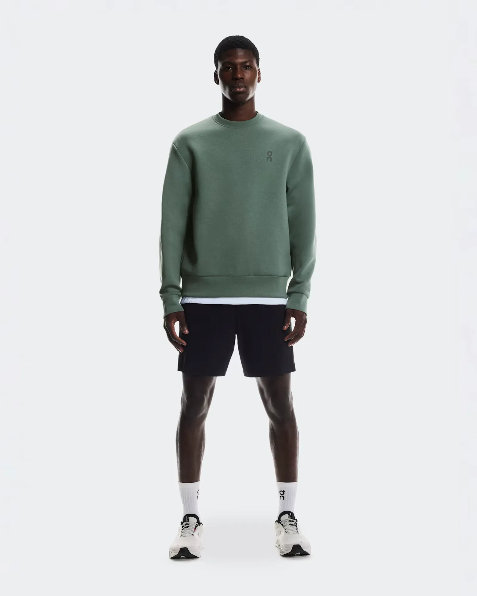 On Men's Focus Tech Crew OLIVE