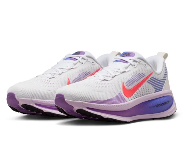 Nike Women's Vomero 18 White/ Hot Lava-violet Mist-sapphire