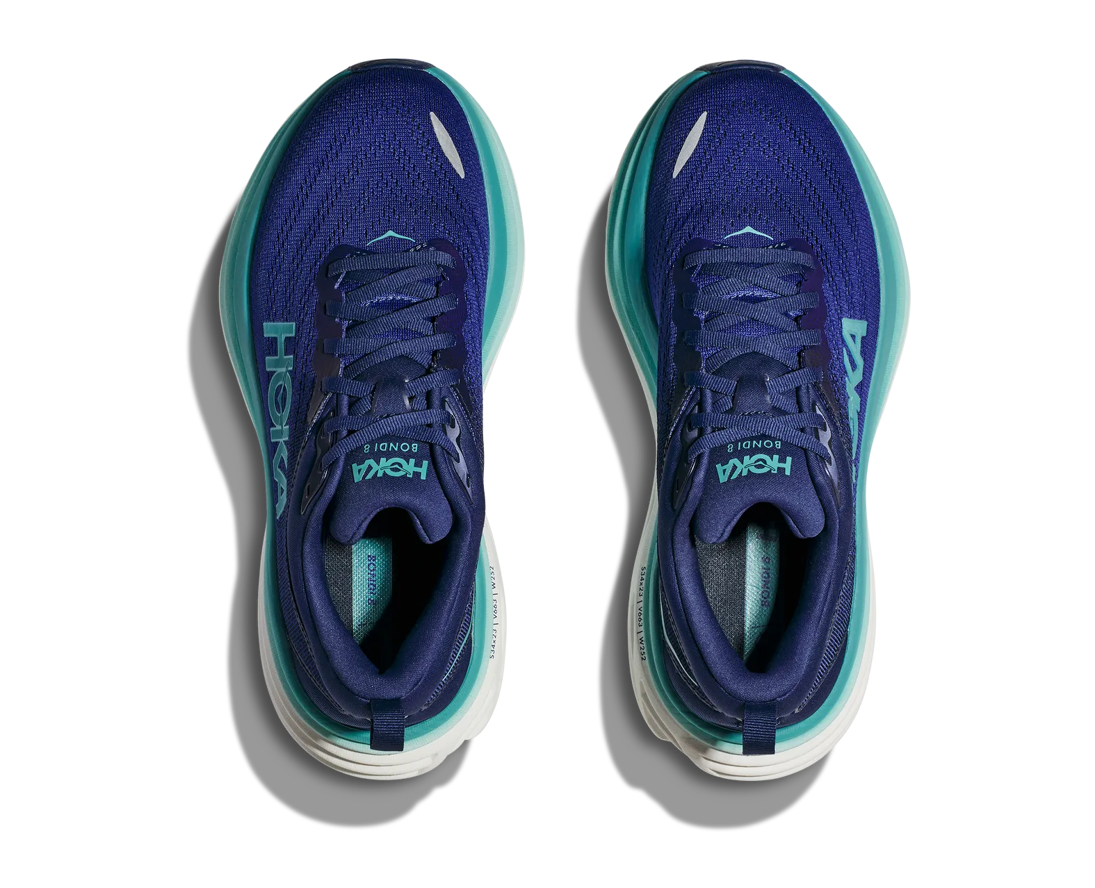 Hoka One One Bondi 8 Women\'s Running Shoes Wide Comfort Recovery Blue Sz 9.5 Hoka Women main image 4