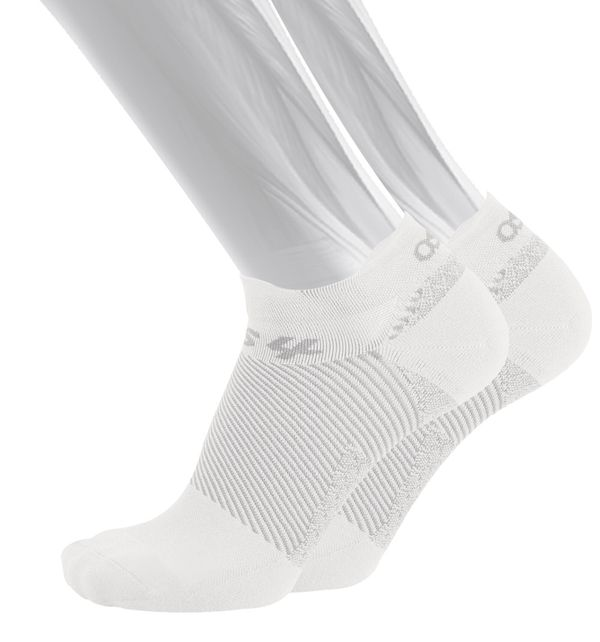 FS4 Plantar Fasciitis - No Show Sock White