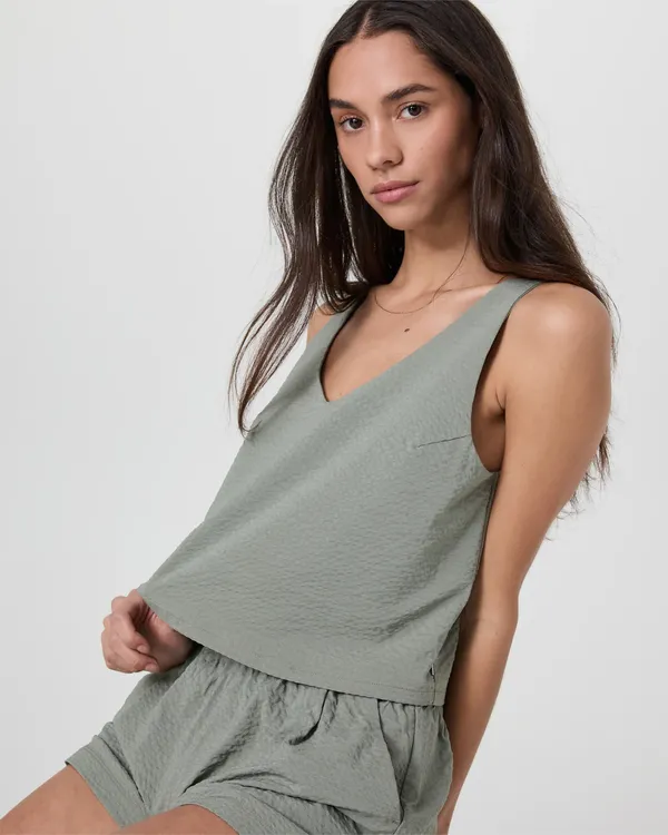 Women's Villa Textured Crop Tank