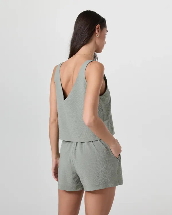 Women's Villa Textured Crop Tank